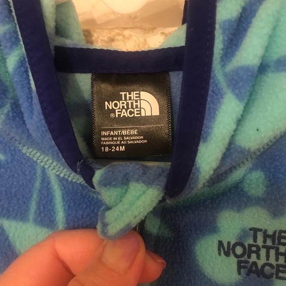 SOLD- Girls Size 18-24 mo North Face Fleece - Picture 2 of 3